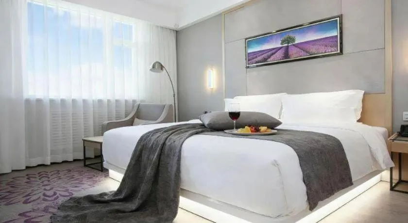 Bed in Lavande Hotels Changzhi City God Temple
