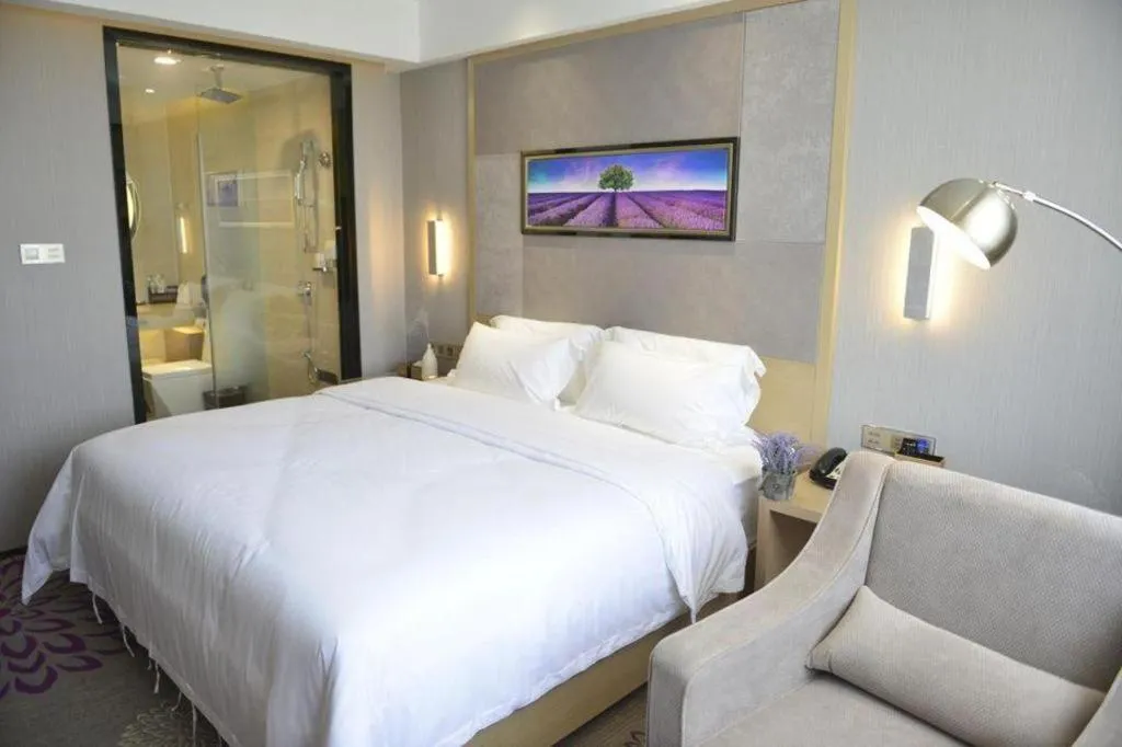 Bed in Lavande Hotels Changzhi City God Temple