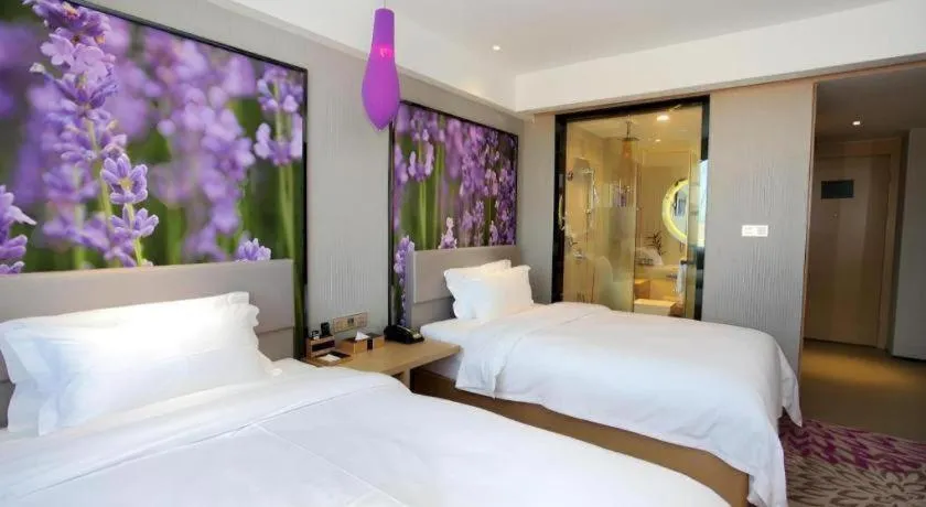 Bed in Lavande Hotels Changzhi City God Temple