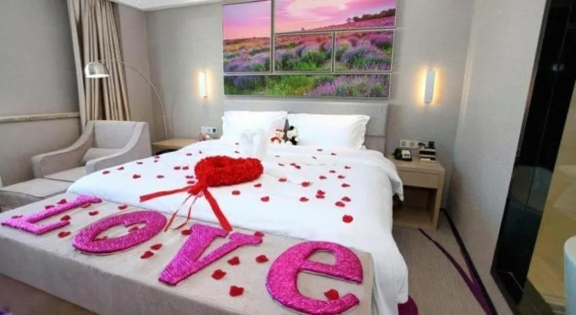 Bed in Lavande Hotels Changzhi City God Temple