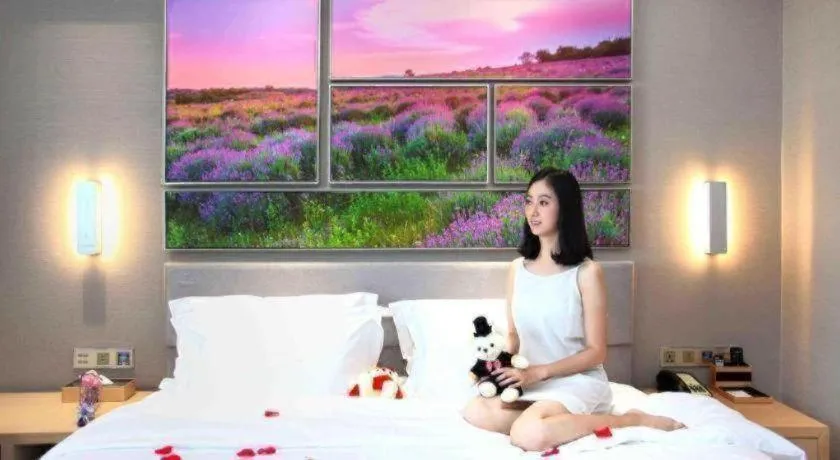 Bed in Lavande Hotels Changzhi City God Temple