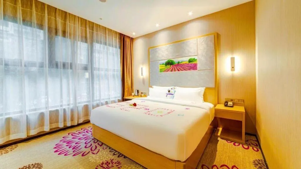 Bed in Lavande Hotel Xi'an 1st Fengcheng Road Municipal Library Metro Station