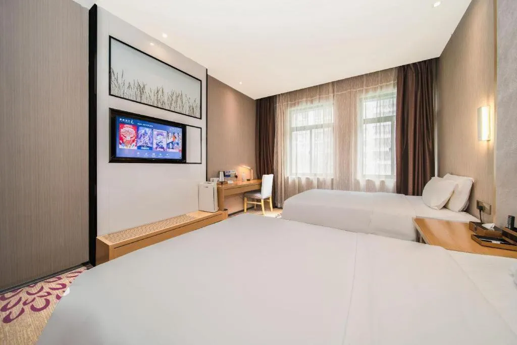 Bed in Lavande Hotel Xi'an 1st Fengcheng Road Municipal Library Metro Station