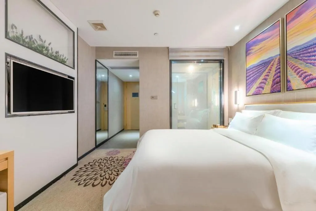 Bed in Lavande Hotels Guangzhou Jiahe Wanggang Metro Station Junhe Avenue