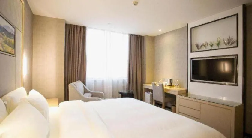 Bed in Lavande Hotels Guangzhou Jiahe Wanggang Metro Station Junhe Avenue