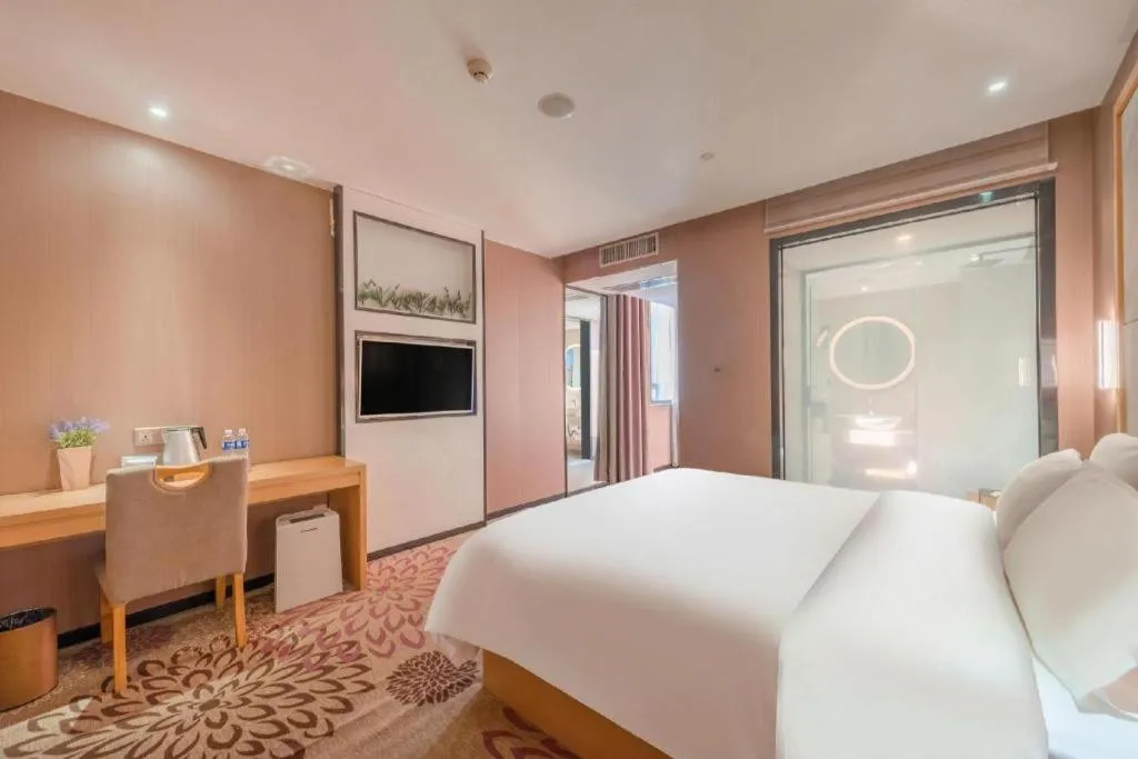 Bed in Lavande Hotels Guangzhou Jiahe Wanggang Metro Station Junhe Avenue