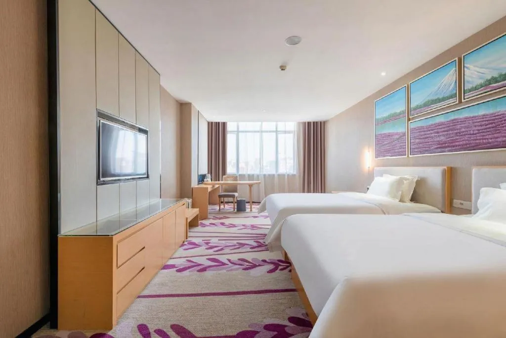 Bed in Lavande Hotels Guangzhou Jiahe Wanggang Metro Station Junhe Avenue