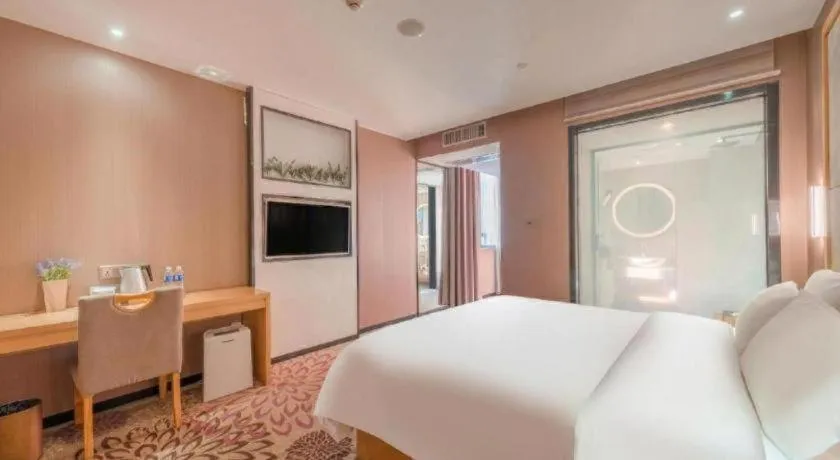 Bed in Lavande Hotels Guangzhou Jiahe Wanggang Metro Station Junhe Avenue