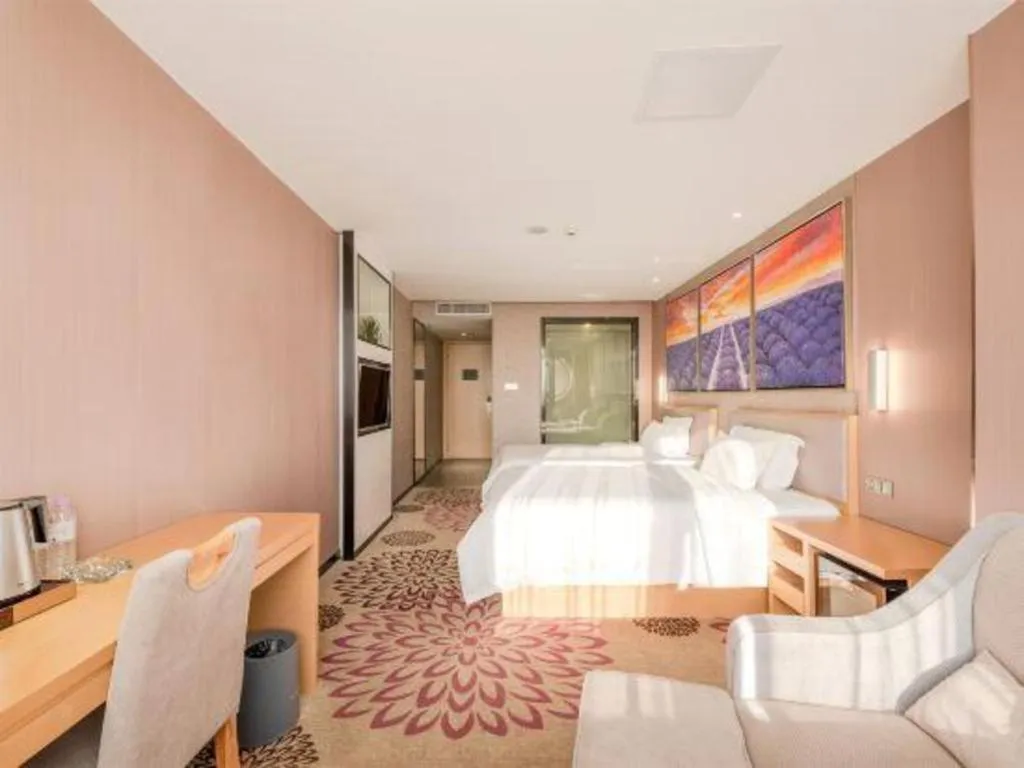 Bed in Lavande Hotels Guangzhou Jiahe Wanggang Metro Station Junhe Avenue