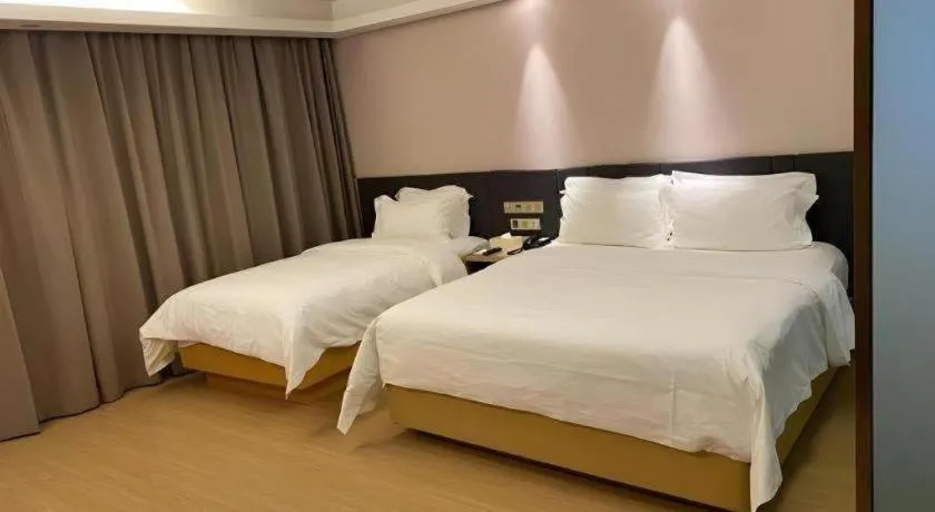 Bed in Lavande Hotels Harbin Railway Station Zhanqian Square