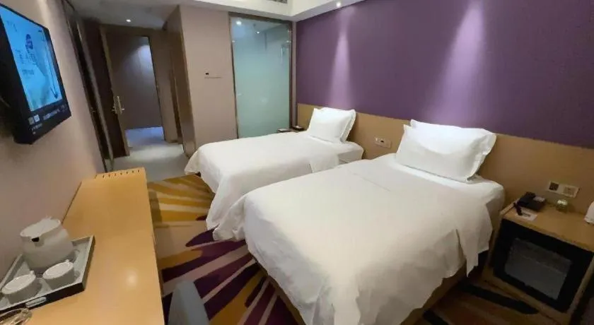 Bed in Lavande Hotels Harbin Railway Station Zhanqian Square