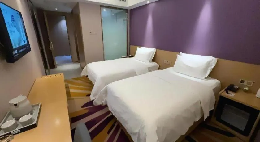 Bed in Lavande Hotels Harbin Railway Station Zhanqian Square