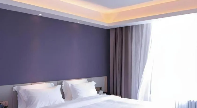 Bed in Lavande Hotels Harbin Railway Station Zhanqian Square