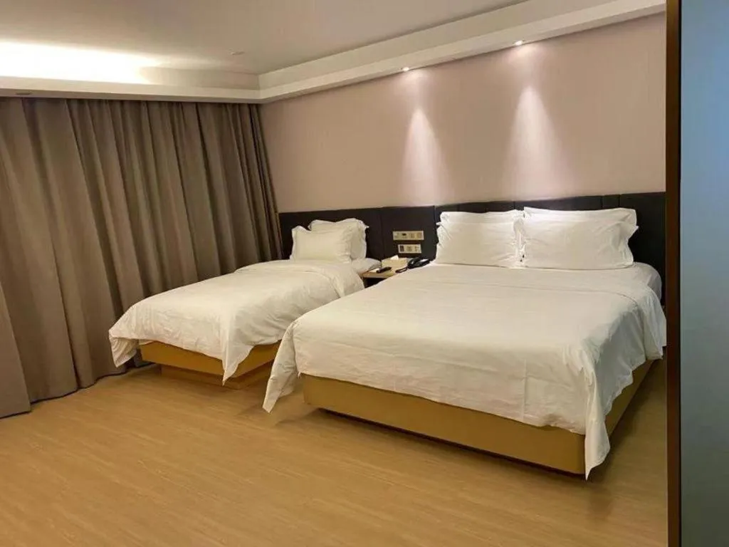Bed in Lavande Hotels Harbin Railway Station Zhanqian Square