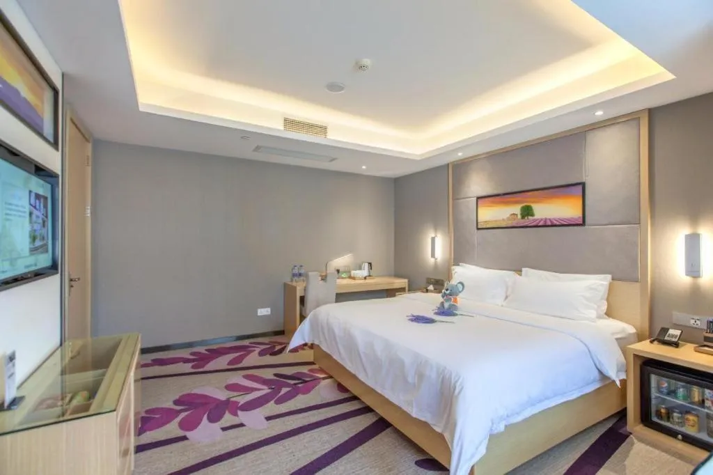 Bed in Lavande Hotels·Wuhan Fanhai CBD
