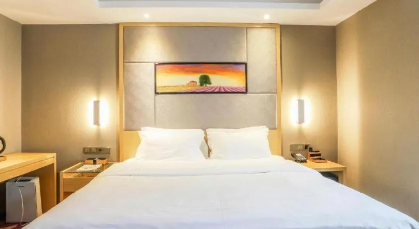 Bed in Lavande Hotels·Wuhan Fanhai CBD