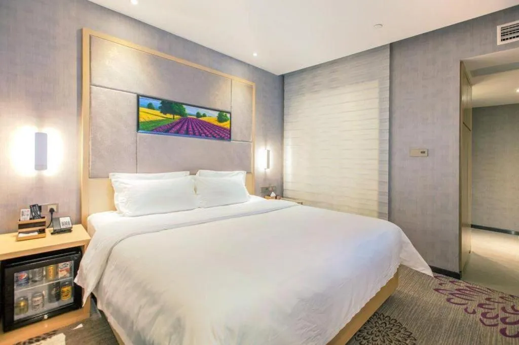 Bed in Lavande Hotels·Wuhan Fanhai CBD