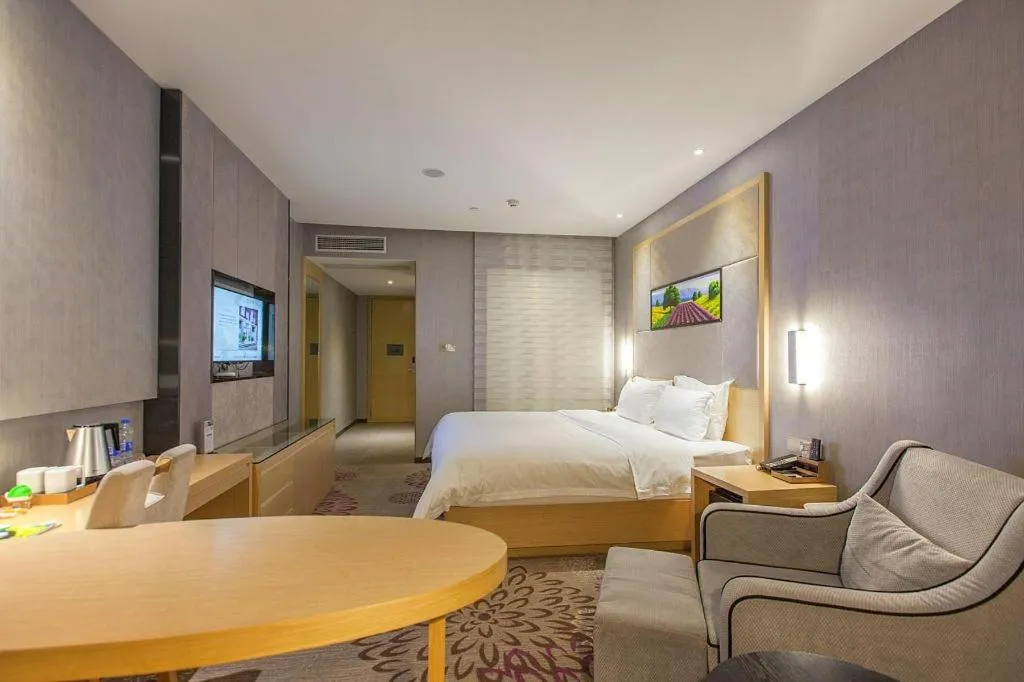 Bed in Lavande Hotels·Wuhan Fanhai CBD