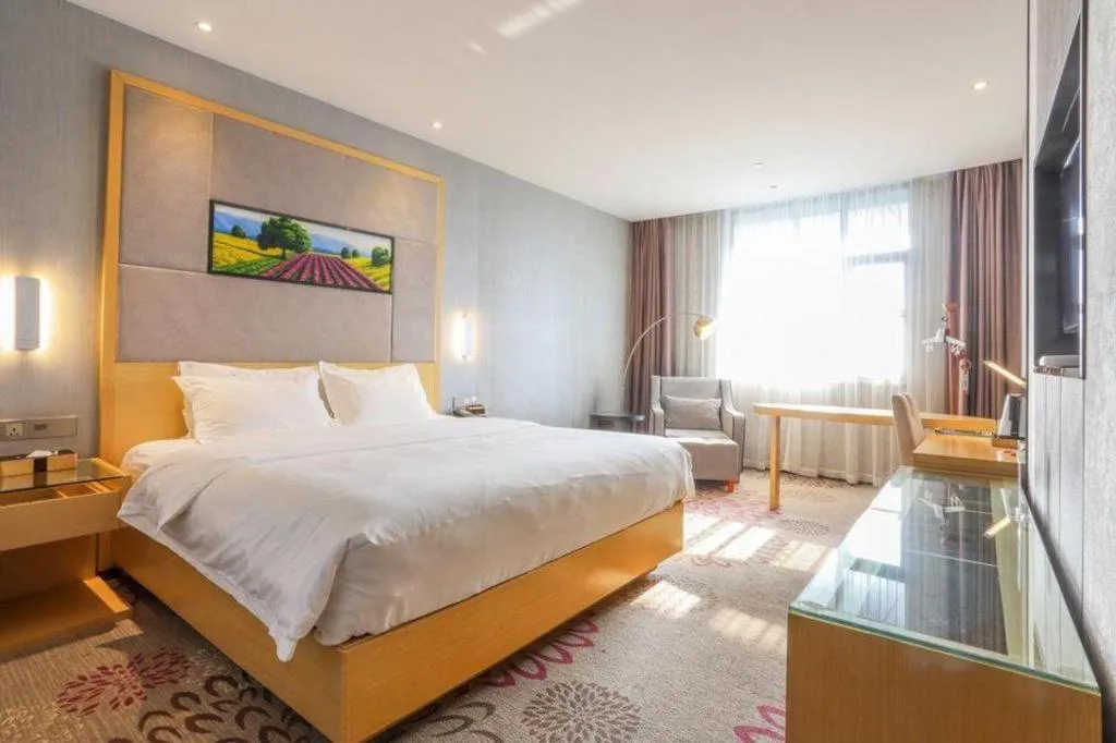Bed in Lavande Hotels·Wuhan Fanhai CBD