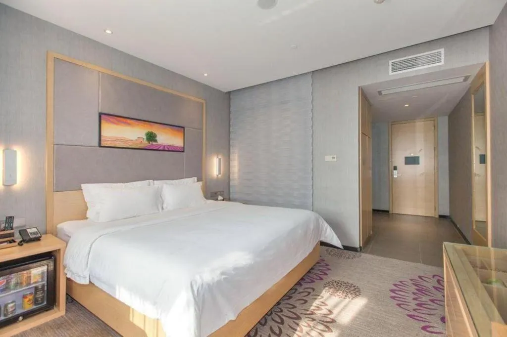 Bed in Lavande Hotels·Wuhan Fanhai CBD