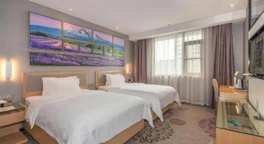 Bed in Lavande Hotels·Wuhan Fanhai CBD