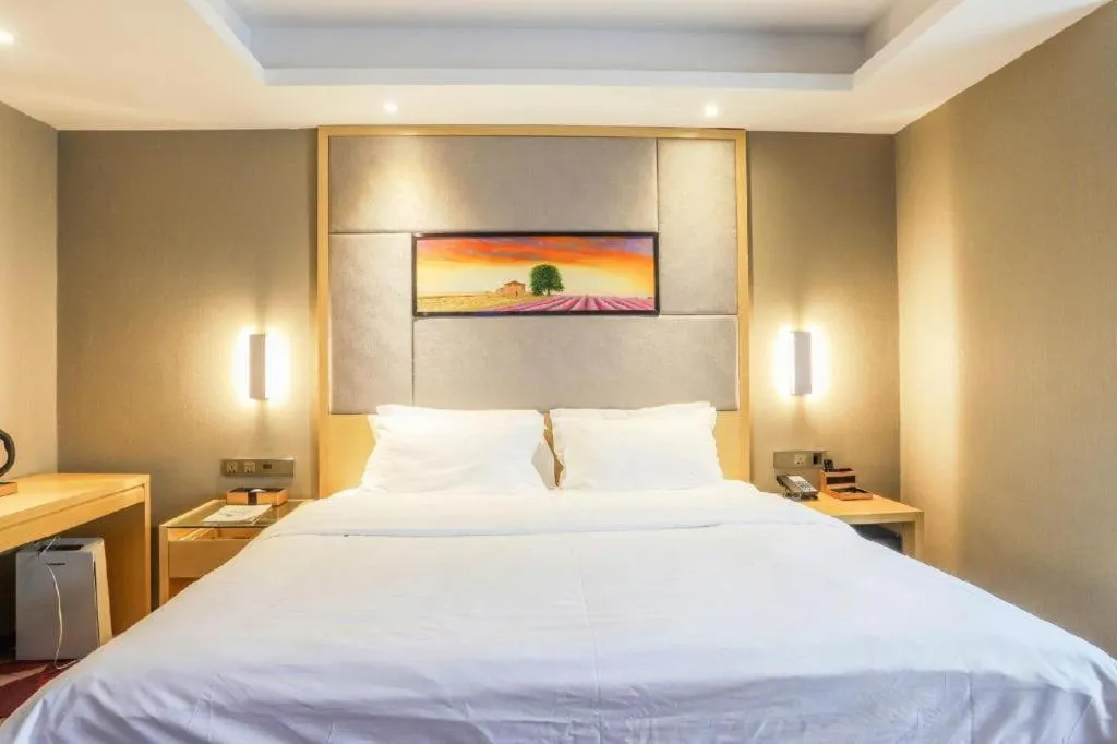 Bed in Lavande Hotels·Wuhan Fanhai CBD