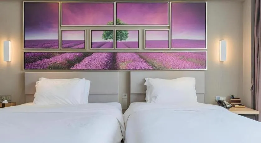 Bed in Lavande Hotels·Qingdao Wusi Square