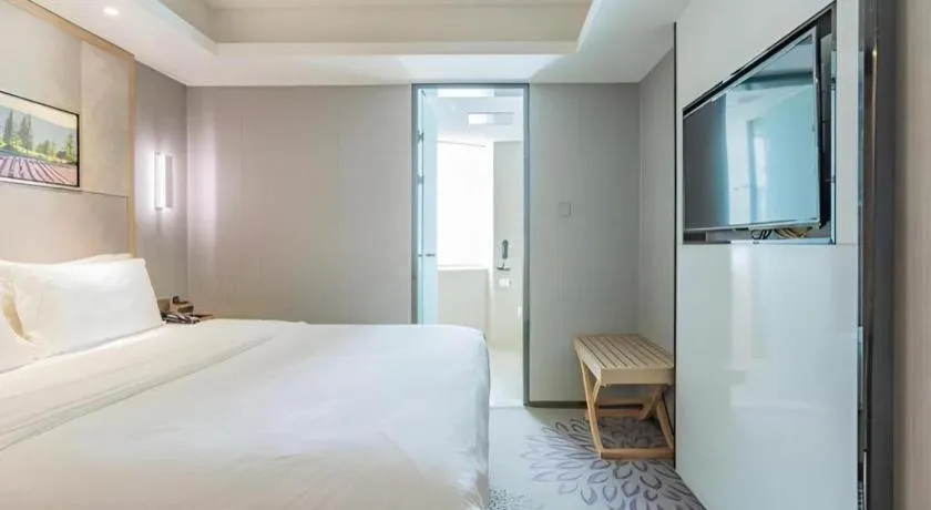 Bed in Lavande Hotels·Qingdao Wusi Square