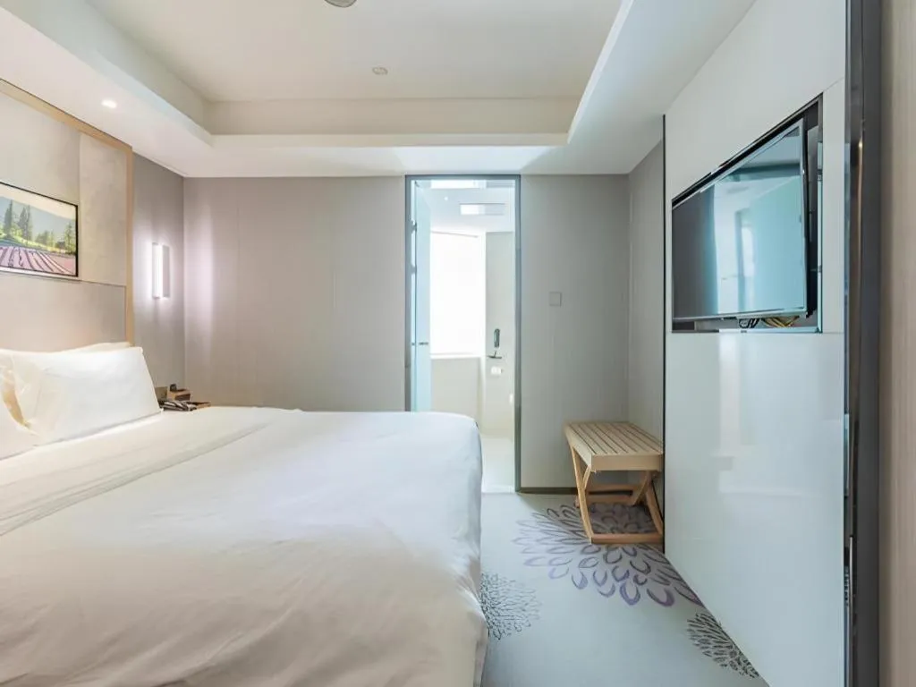Bed in Lavande Hotels·Qingdao Wusi Square
