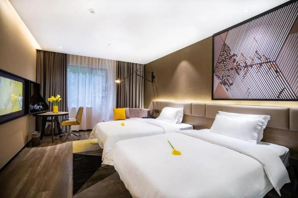 Bed in IU Hotels·Nanning Zoo Metro Station RT-Mart