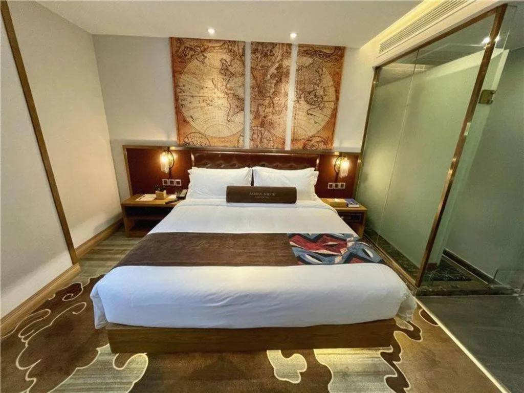 Bed in James Joyce Coffetel·Shanghai Zhuanqiao Wanda Plaza