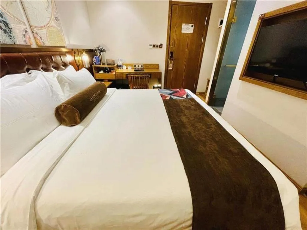 Bed in James Joyce Coffetel·Shanghai Zhuanqiao Wanda Plaza