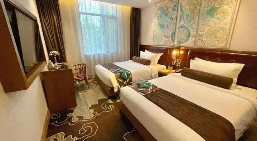 Bed in James Joyce Coffetel·Shanghai Zhuanqiao Wanda Plaza