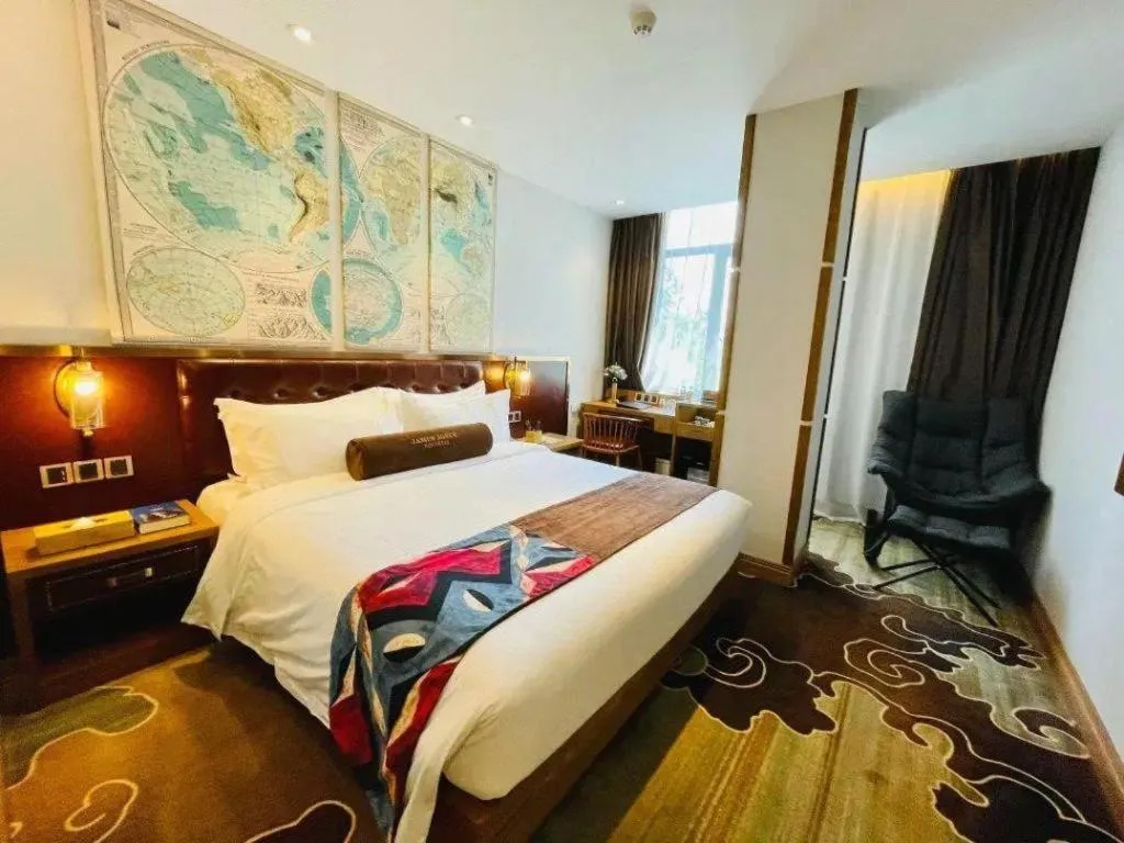 Bed in James Joyce Coffetel·Shanghai Zhuanqiao Wanda Plaza