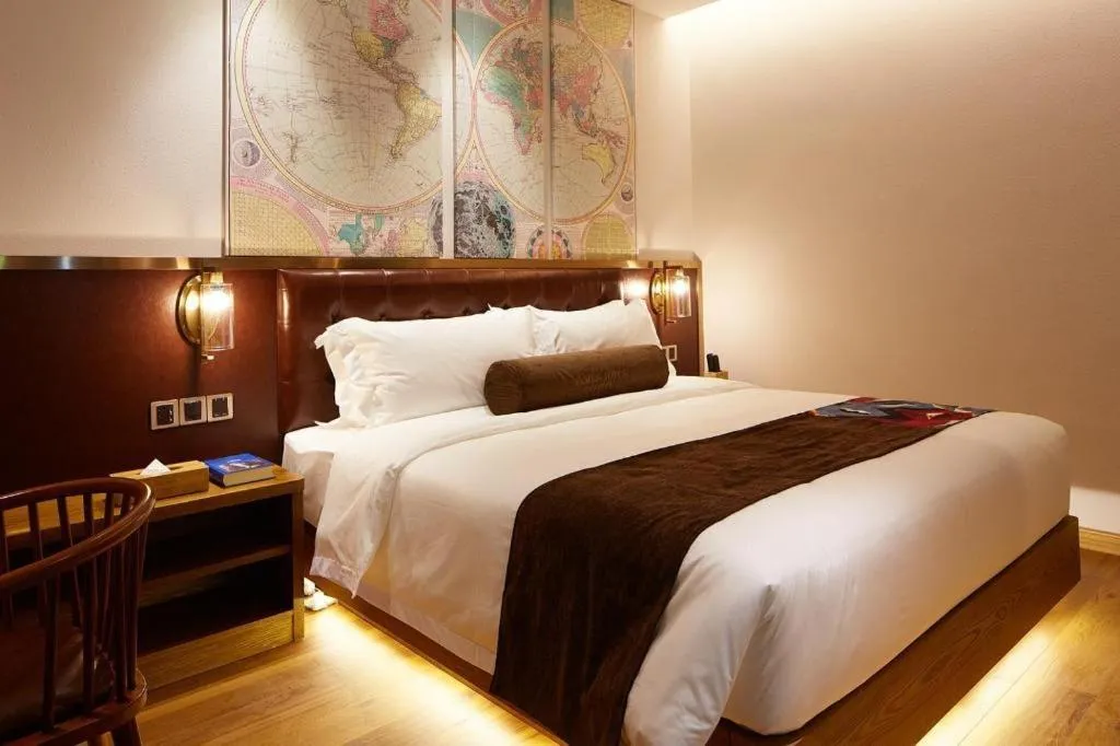 Bed in James Joyce Coffetel·Shanghai Zhuanqiao Wanda Plaza