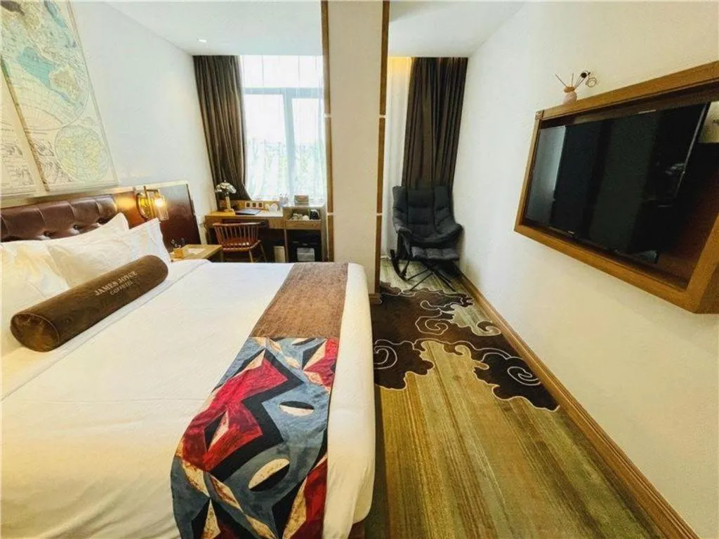 Bed in James Joyce Coffetel·Shanghai Zhuanqiao Wanda Plaza