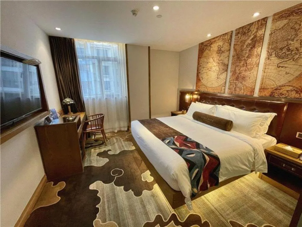 Bed in James Joyce Coffetel·Shanghai Zhuanqiao Wanda Plaza