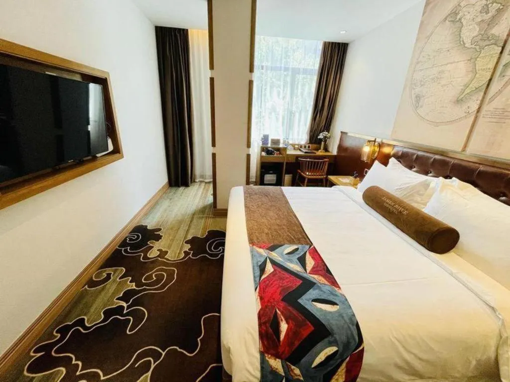 Bed in James Joyce Coffetel·Shanghai Zhuanqiao Wanda Plaza