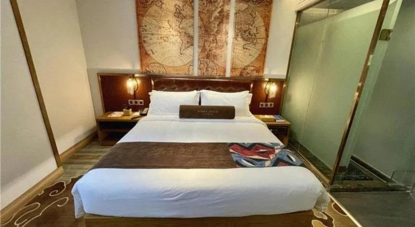 Bed in James Joyce Coffetel·Shanghai Zhuanqiao Wanda Plaza