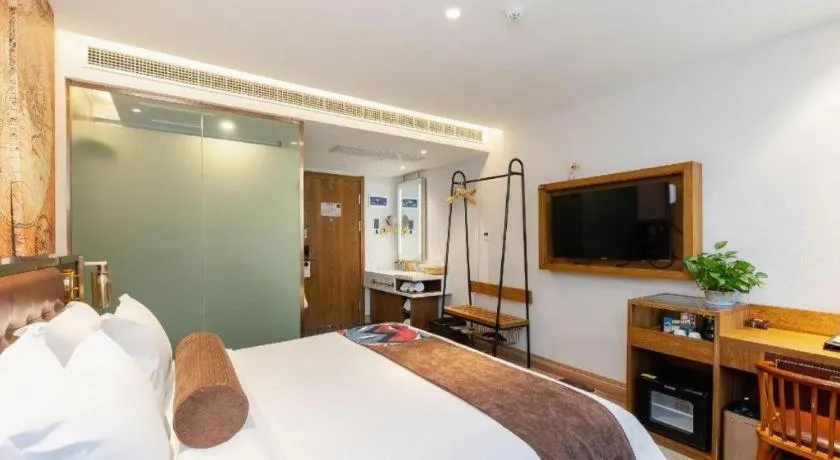 Bed in James Joyce Coffetel·Shanghai Zhuanqiao Wanda Plaza