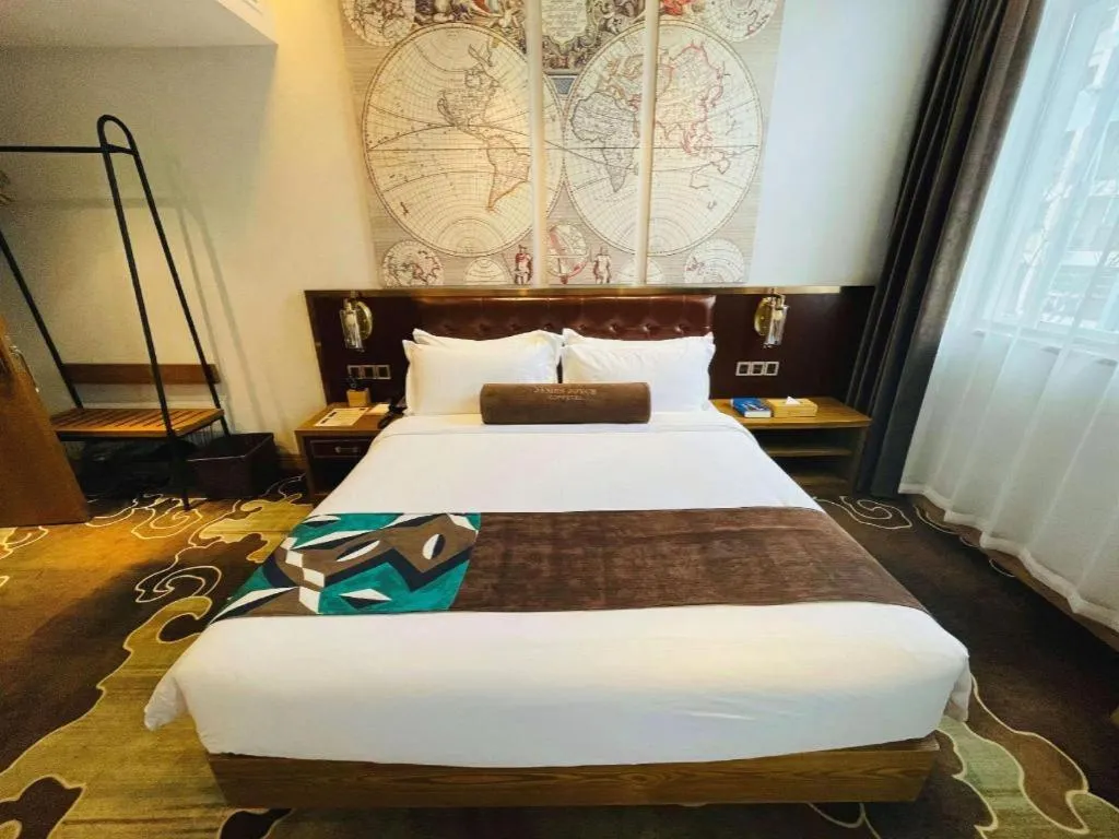 Bed in James Joyce Coffetel·Shanghai Zhuanqiao Wanda Plaza