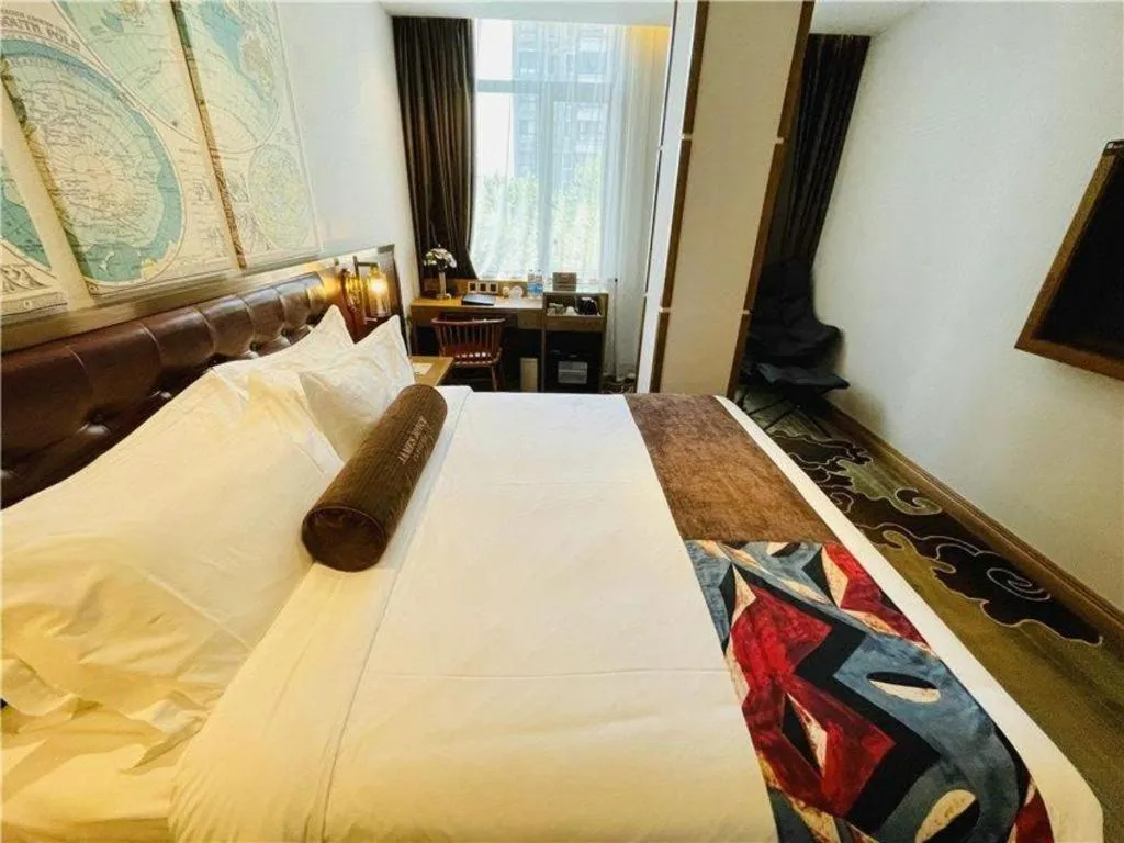 Bed in James Joyce Coffetel·Shanghai Zhuanqiao Wanda Plaza