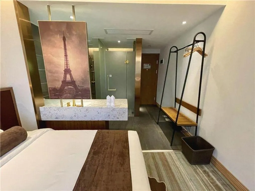 Bed in James Joyce Coffetel·Shanghai Zhuanqiao Wanda Plaza