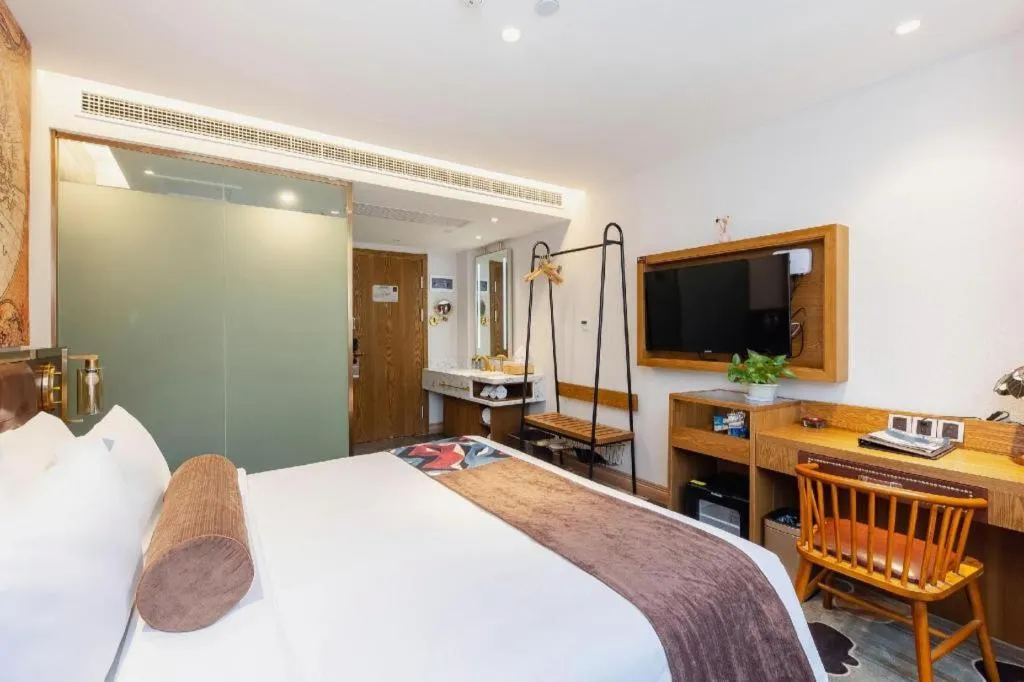 Bed in James Joyce Coffetel·Shanghai Zhuanqiao Wanda Plaza