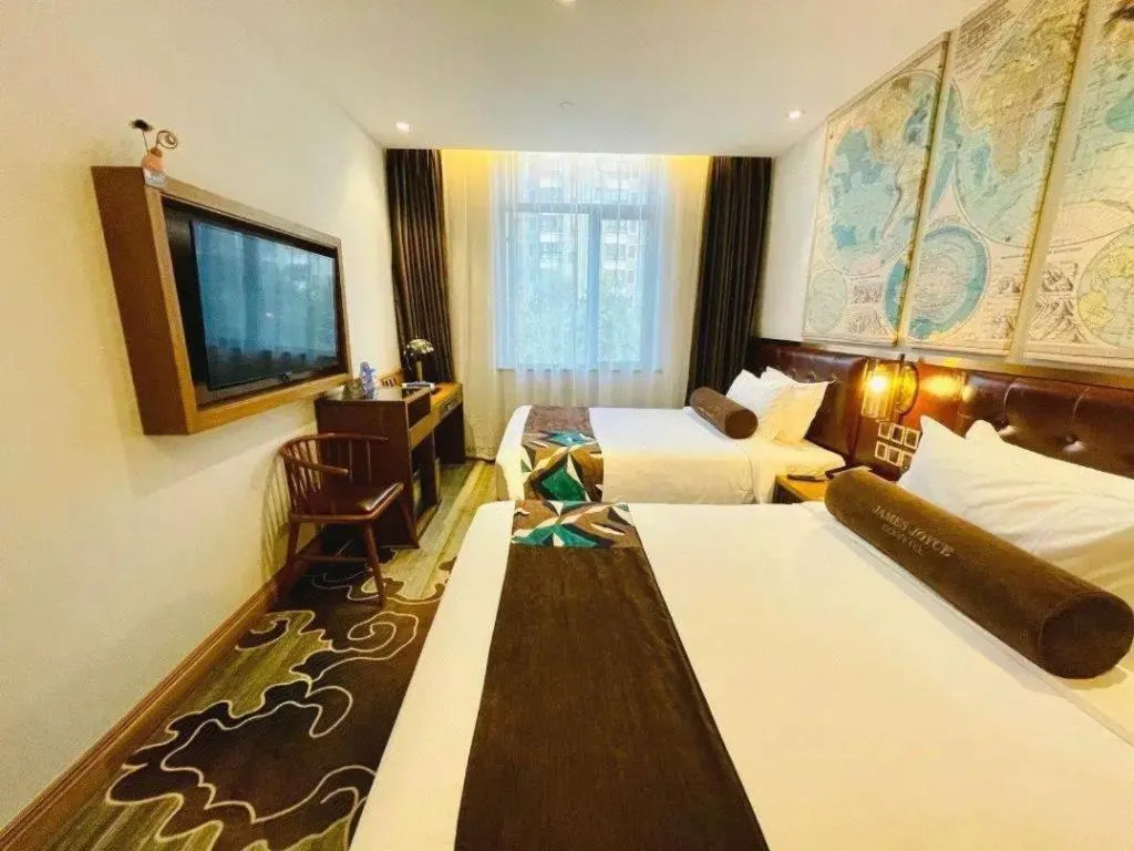 Bed in James Joyce Coffetel·Shanghai Zhuanqiao Wanda Plaza