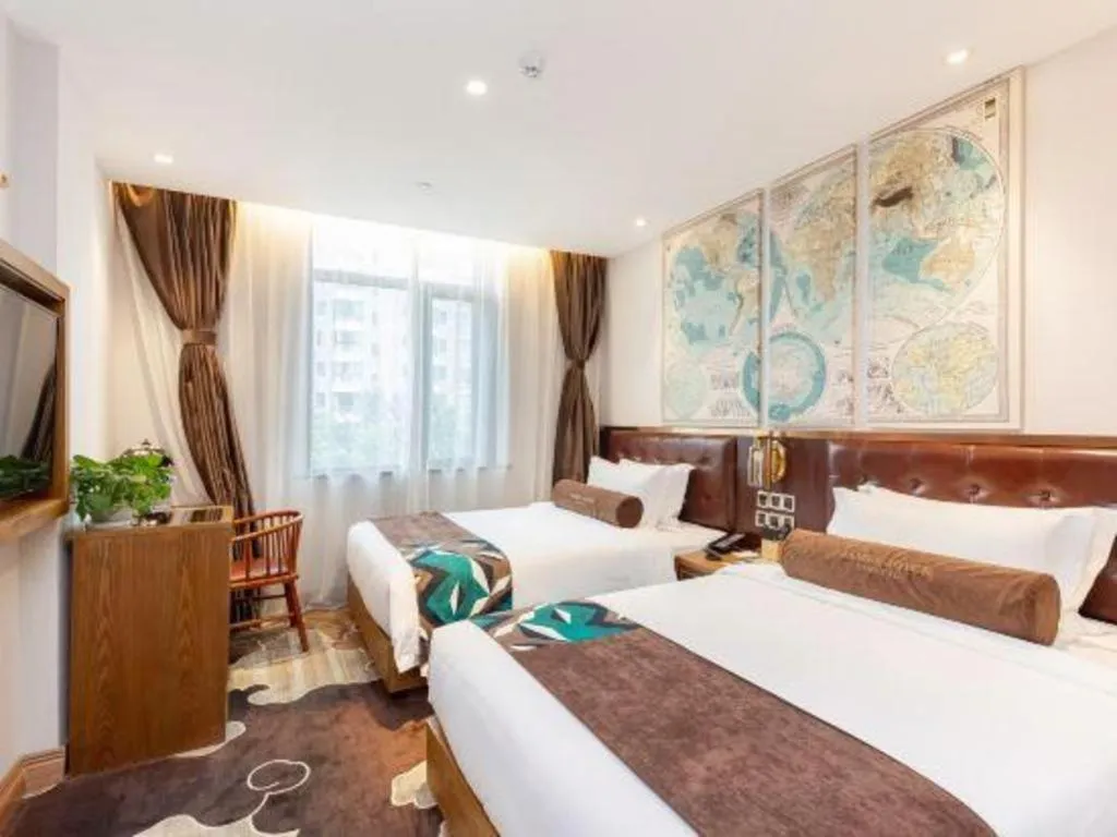 Bed in James Joyce Coffetel·Shanghai Zhuanqiao Wanda Plaza