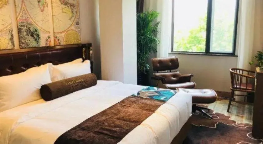 Bed in James Joyce Coffetel·Shanghai Zhuanqiao Wanda Plaza