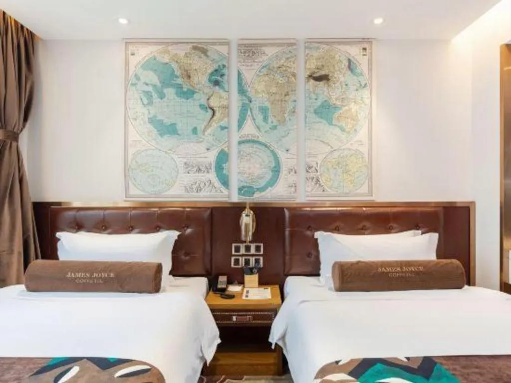 Bed in James Joyce Coffetel·Shanghai Zhuanqiao Wanda Plaza