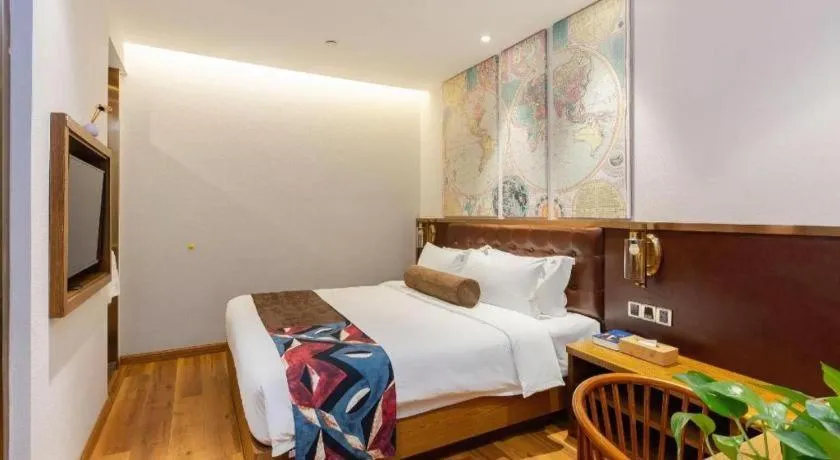 Bed in James Joyce Coffetel·Shanghai Zhuanqiao Wanda Plaza