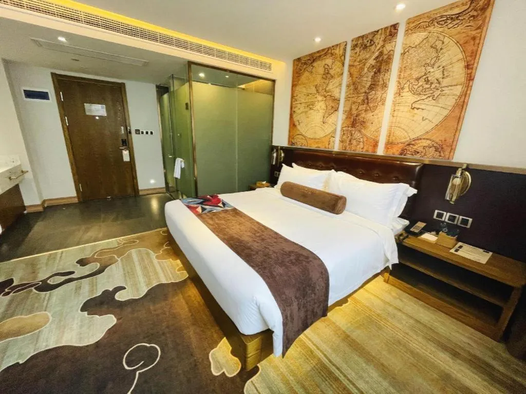 Bed in James Joyce Coffetel·Shanghai Zhuanqiao Wanda Plaza